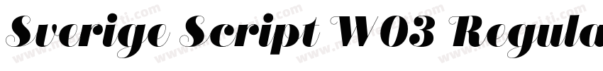 Sverige Script W03 Regular字体字体转换